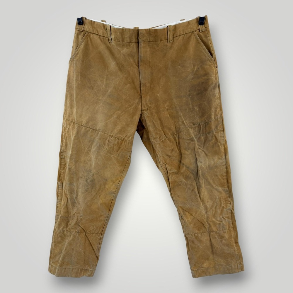 Vintage Duxbak Waxed Canvas Hunting Pants Mens 43x29 USA Workwear